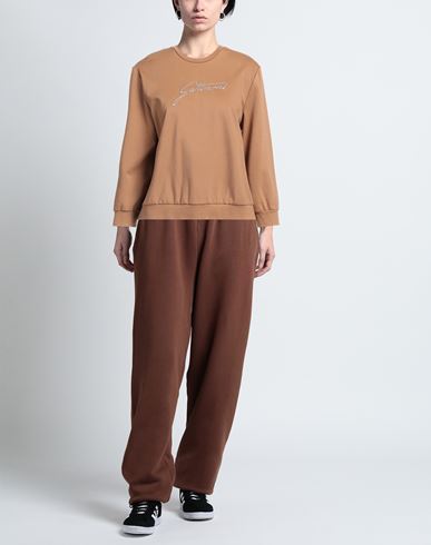 Gattinoni Woman Sweatshirt Camel Size XS Viscose, Polyamide, Elastane