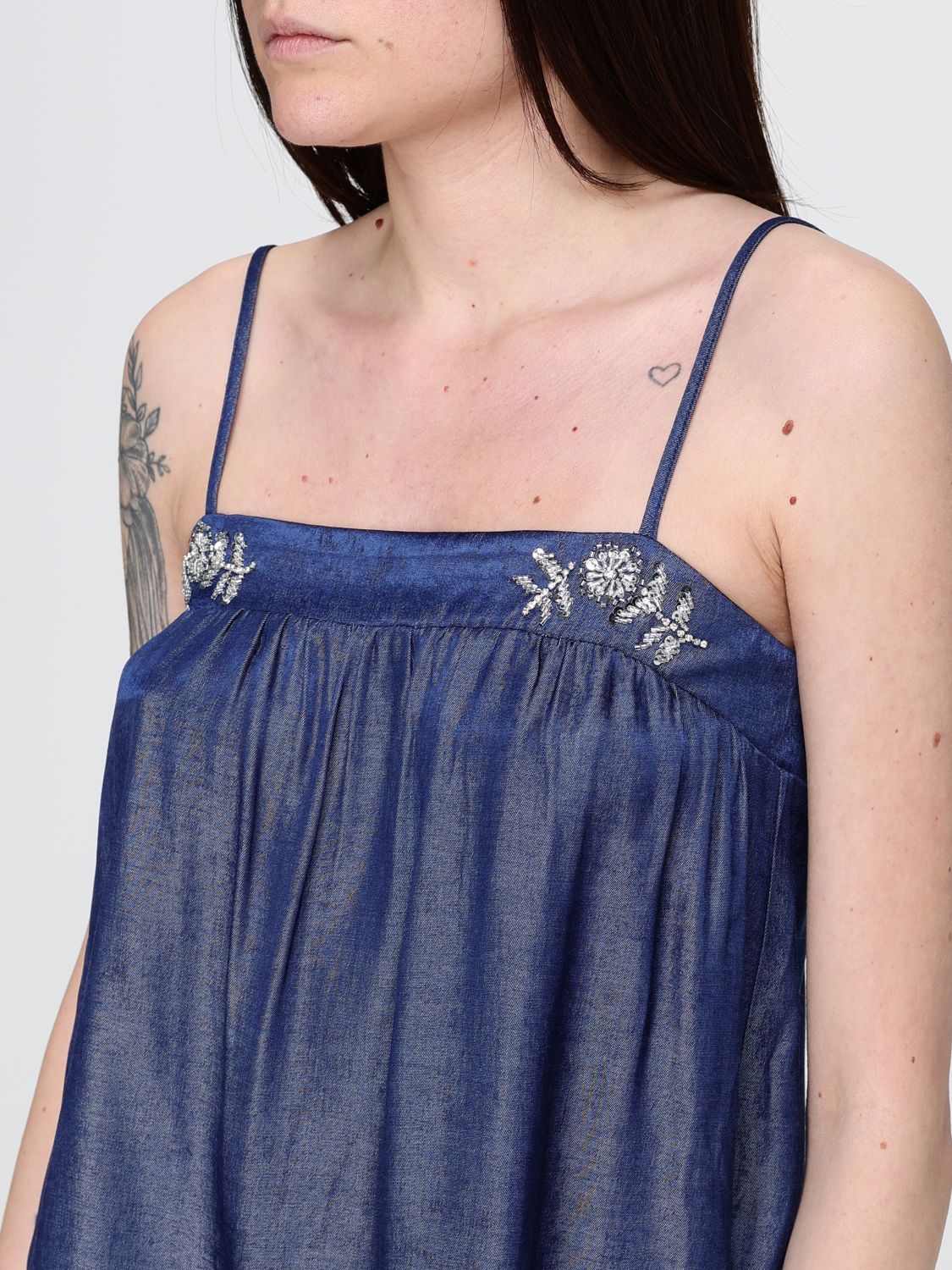 Top Woman color Denim