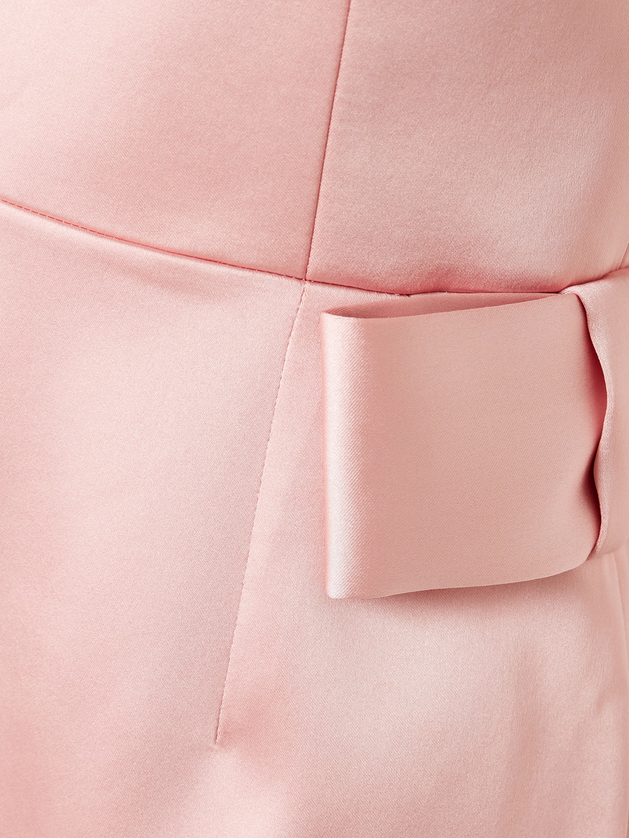 Lalani Strapless Bow-embellished Duchesse-satin Mini Dress - Pink