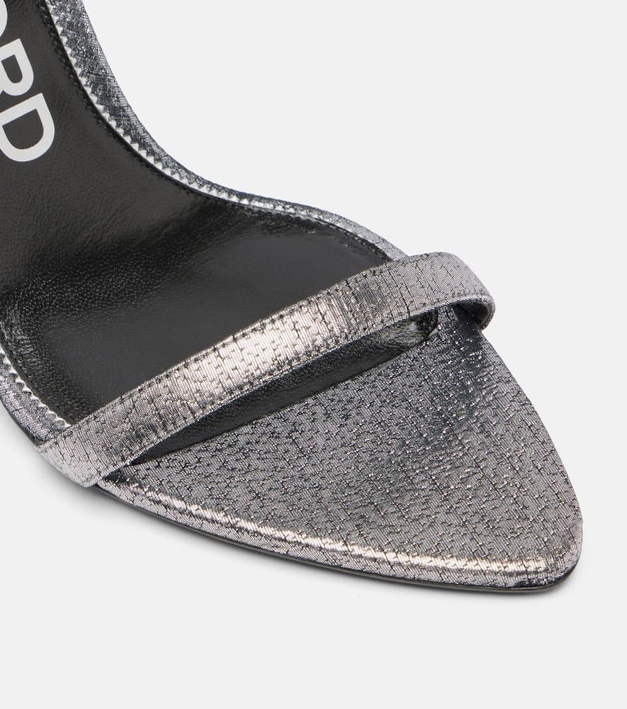 Padlock 85 metallic sandals