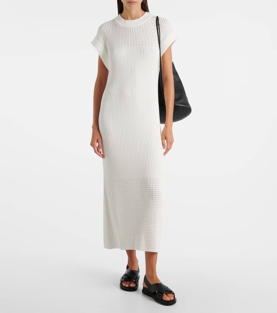 Cheston pointelle cotton maxi dress