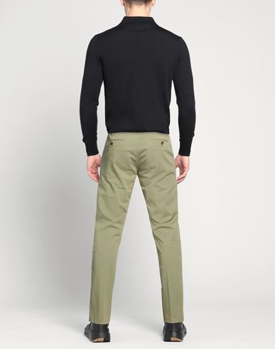Man Pants Sage green Size 30 Cotton, Elastane