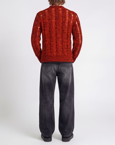 Man Sweater Red Size L Acrylic, Mohair wool, Polyamide