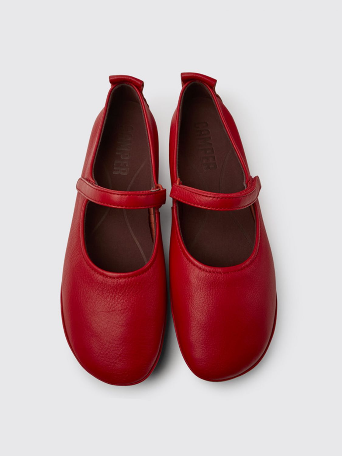Ballet Flats Woman color Red