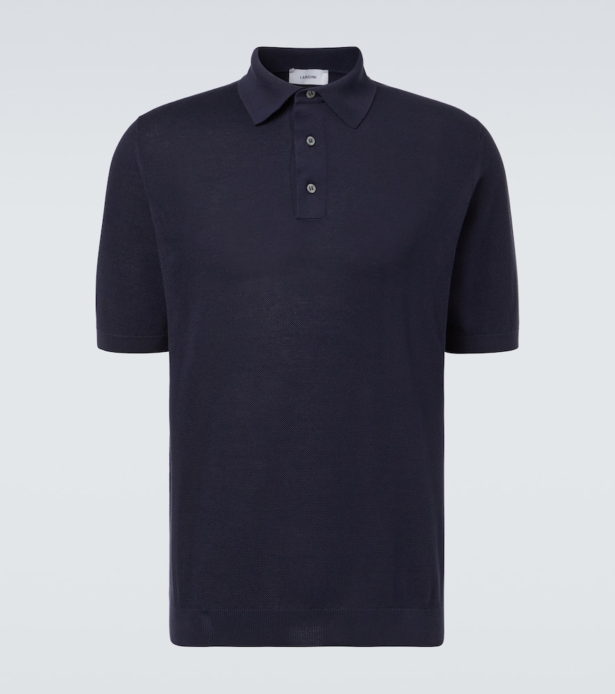 Cotton piqué polo shirt