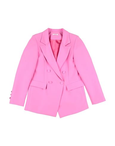 L:ú L:ú By Miss Grant Kid Girl Blazer Pink Size 10 Polyester, Elastane