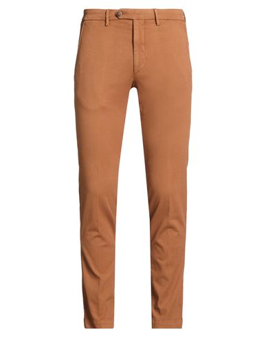 Man Pants Light brown Size 31 Cotton, Elastane