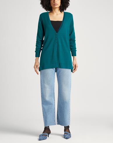 Woman Cardigan Deep teal Size XS Polyester, Viscose, Acrylic, Polyamide, Elastane