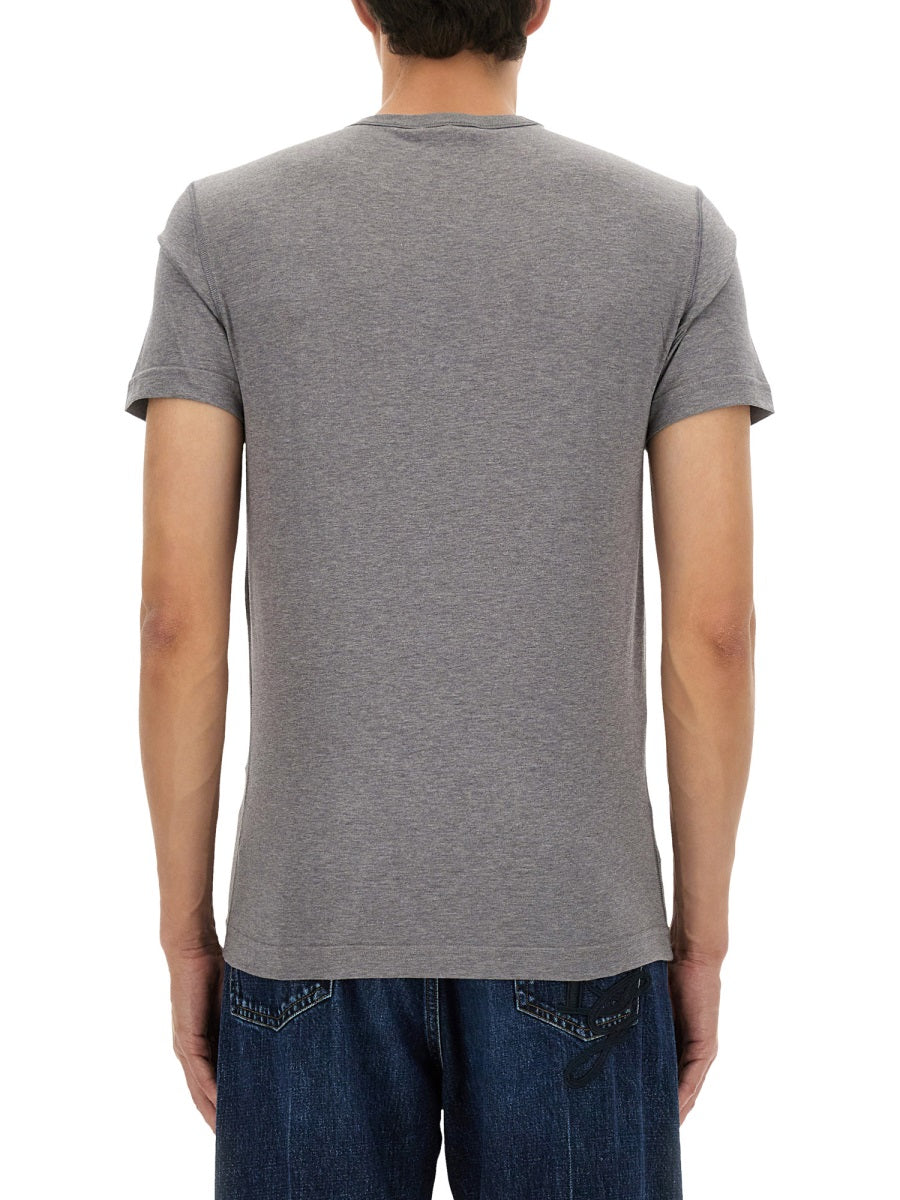 Cotton T-shirt with Branded Tag