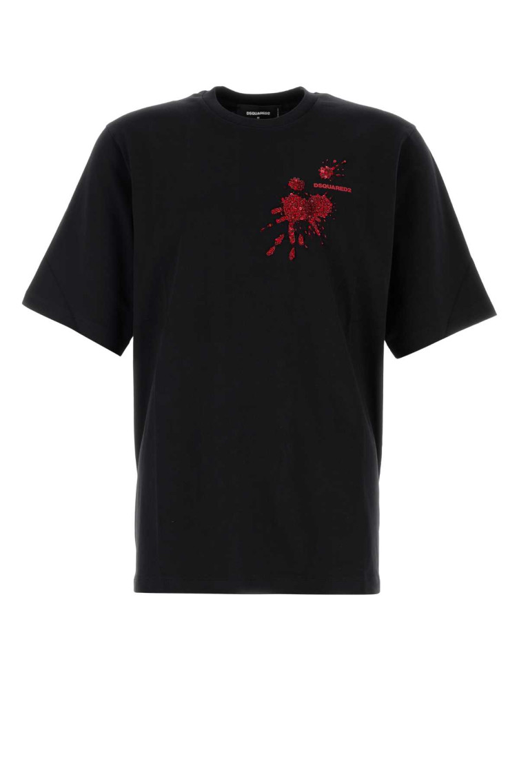 Black Cotton T-shirt