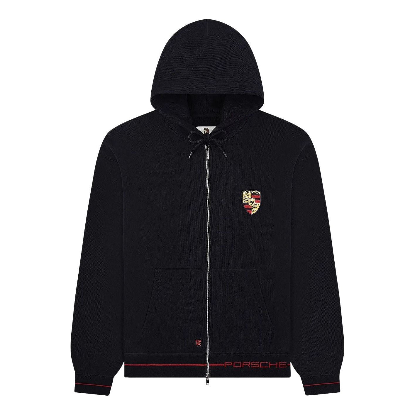X Porsche Full-Zip Hoodie 'Jet Black'