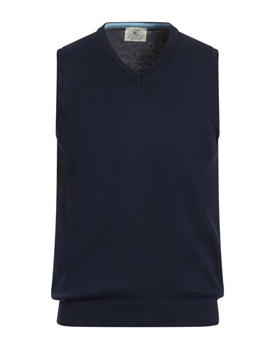 Man Sweater Navy Size 36 Cotton