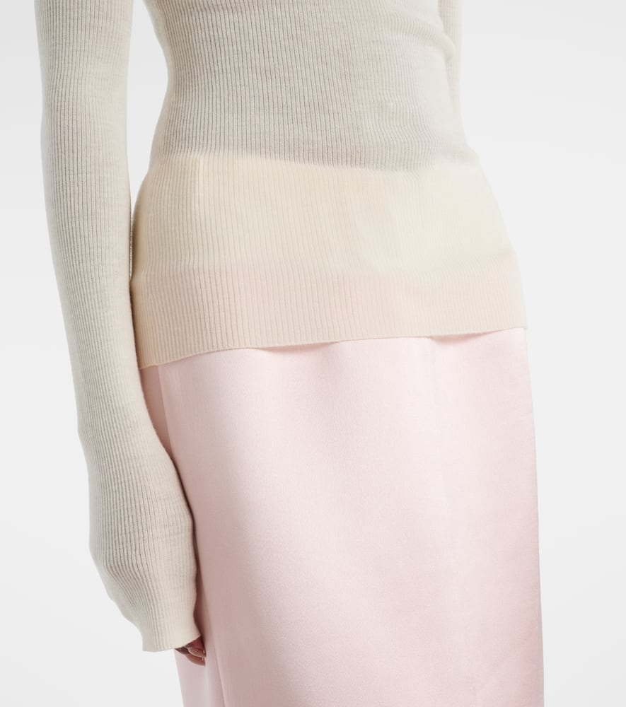 Tania ribbed-knit wool-blend top