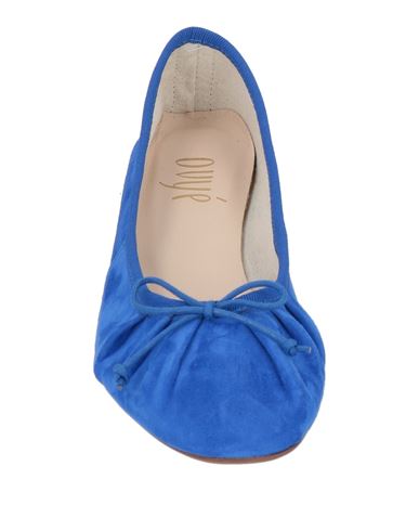 Ovyé Woman Ballet flats Bright blue Size 11 Leather