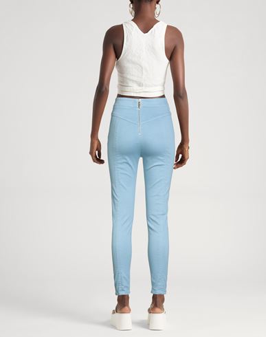 Woman Jeans Sky blue Size 26 Cotton, Elastomultiester, Elastane, Metal