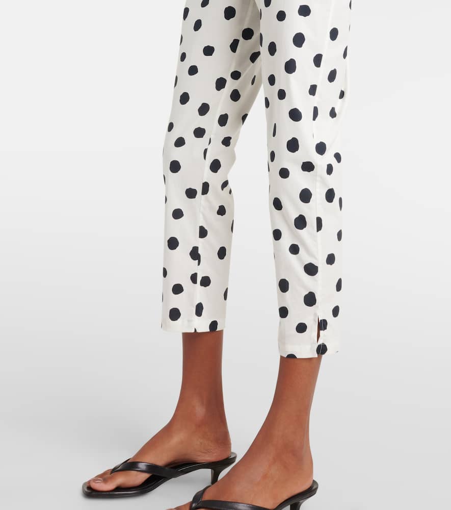 Cotton-blend capri pants