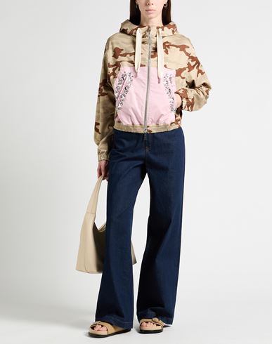Woman Jacket Beige Size 2 Cotton, Elastane