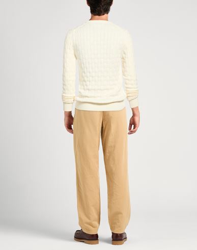 Man Sweater Ivory Size 36 Cotton