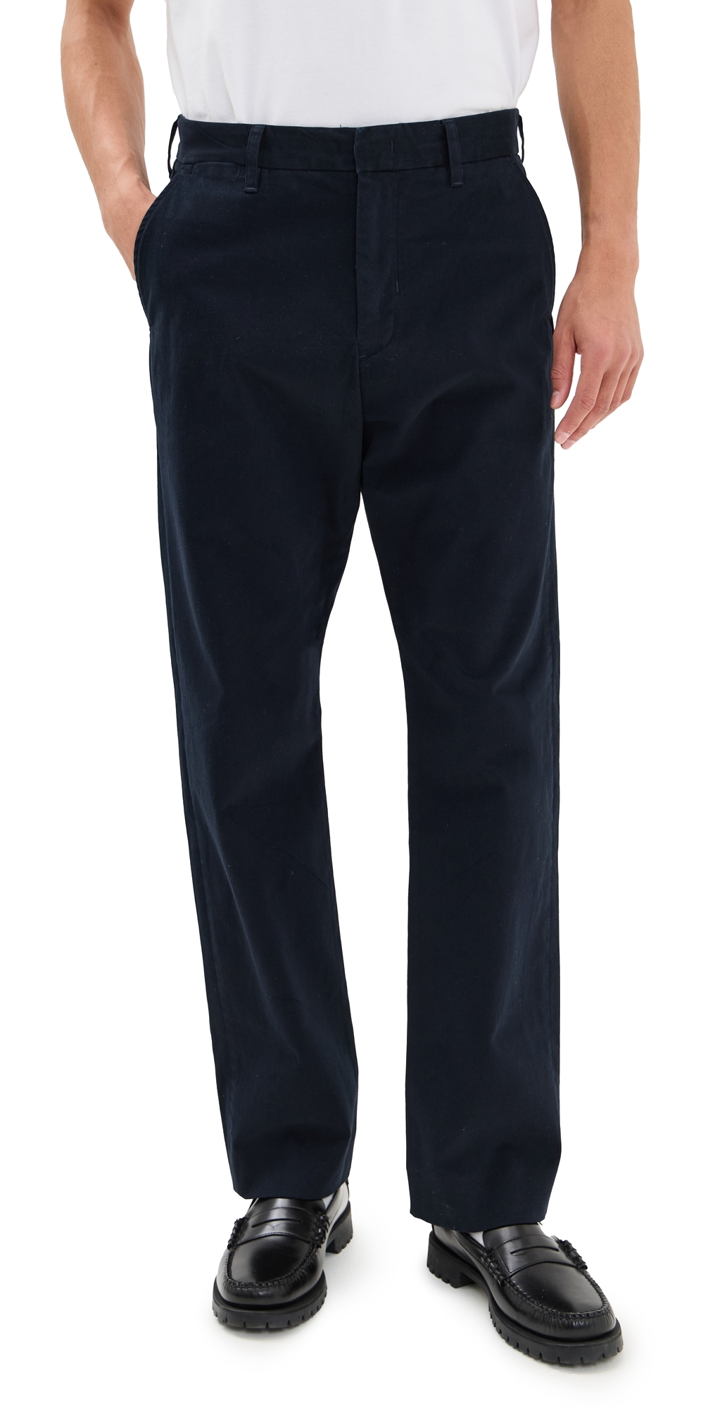 Louie Straight Fit Peached Cotton Chinos Coastal