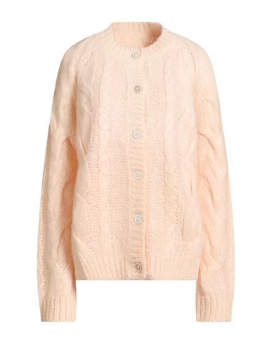Woman Cardigan Apricot Size XS Mohair wool, Polyamide