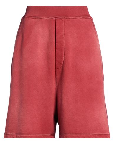 Woman Shorts & Bermuda Shorts Rust Size M Cotton