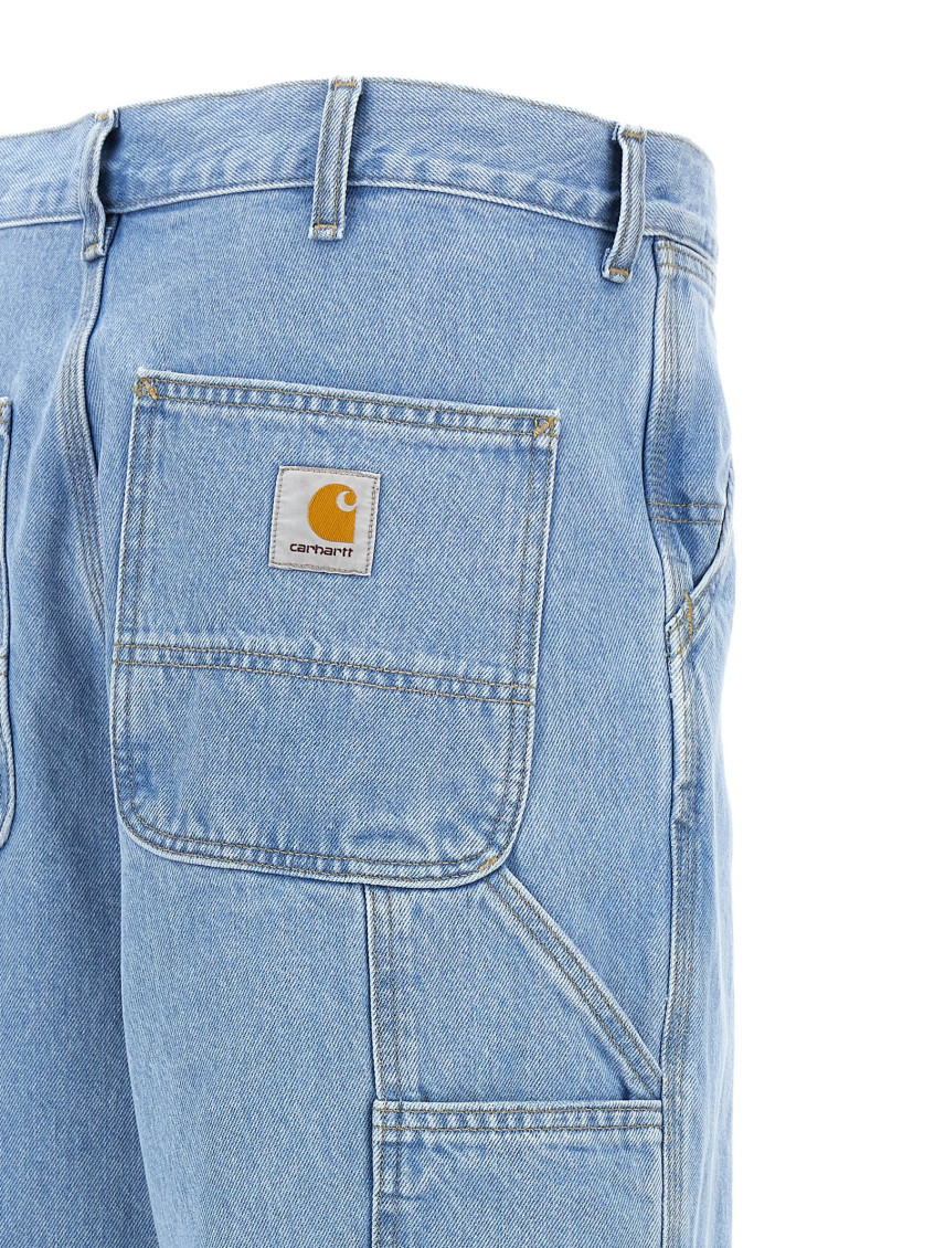 -Single Knee Jeans Celeste-Uomo