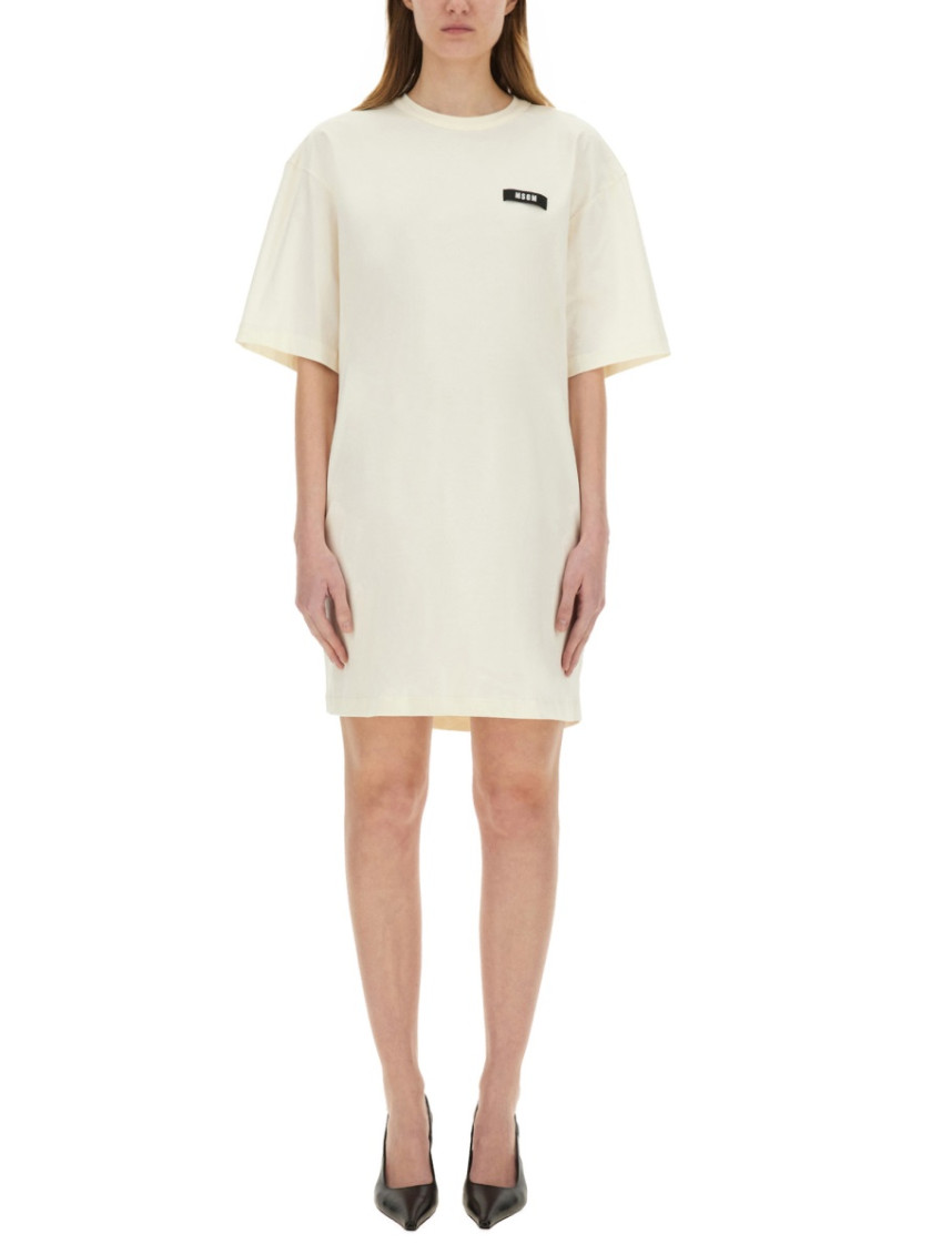 Short Dress With Logo