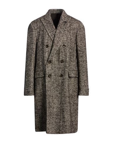 Man Coat Chocolate brown Size 38 Wool, Acrylic, Polyester, Nylon