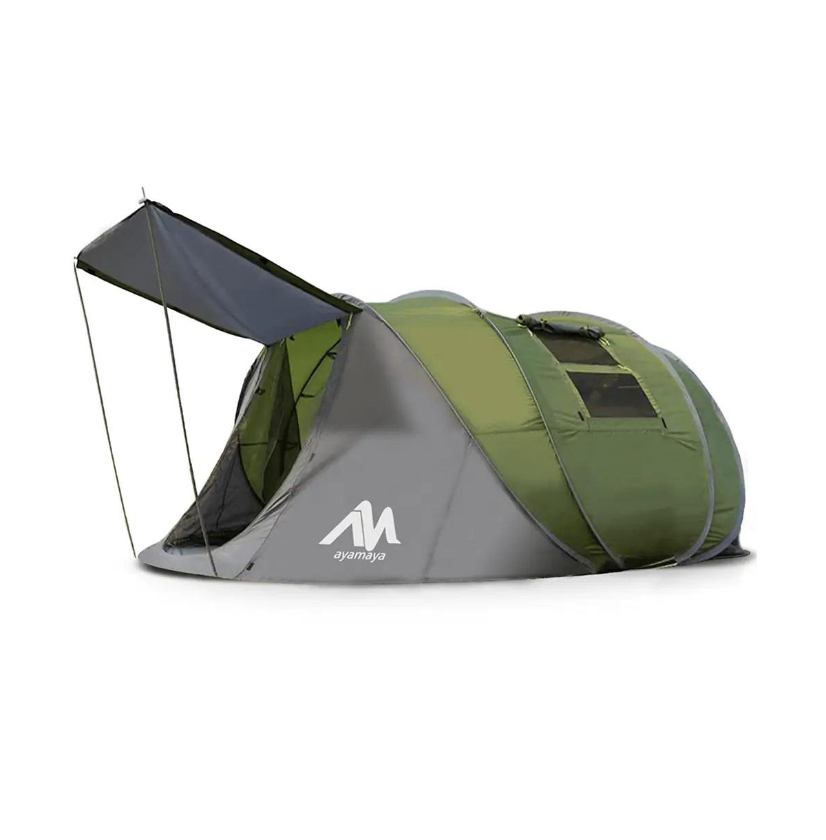 Adobe Xl Instant Set-Up Pop-Up Family Tent – 4–6 Person Waterproof Shelter with Front Vestibule, Double Layer Protection, and No
