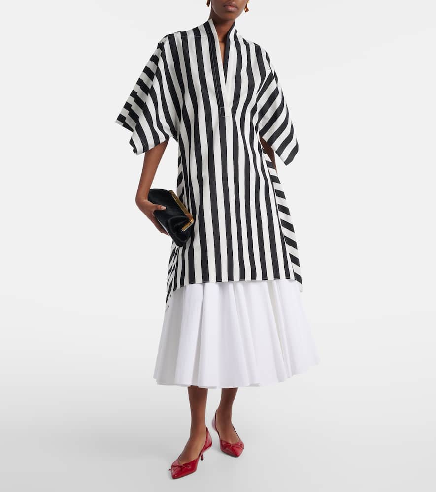 Moisson striped cotton and silk tunic