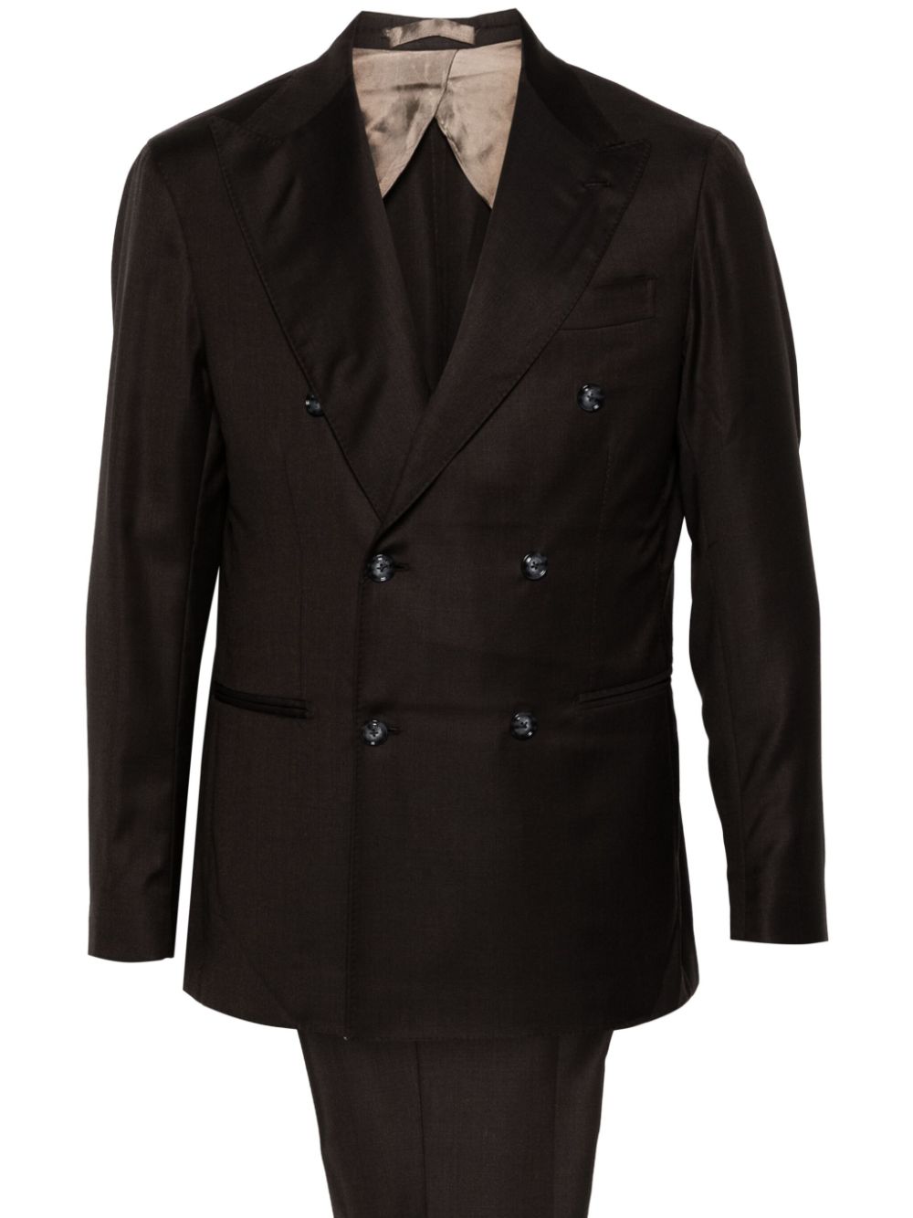 Virgin-wool suit - Brown