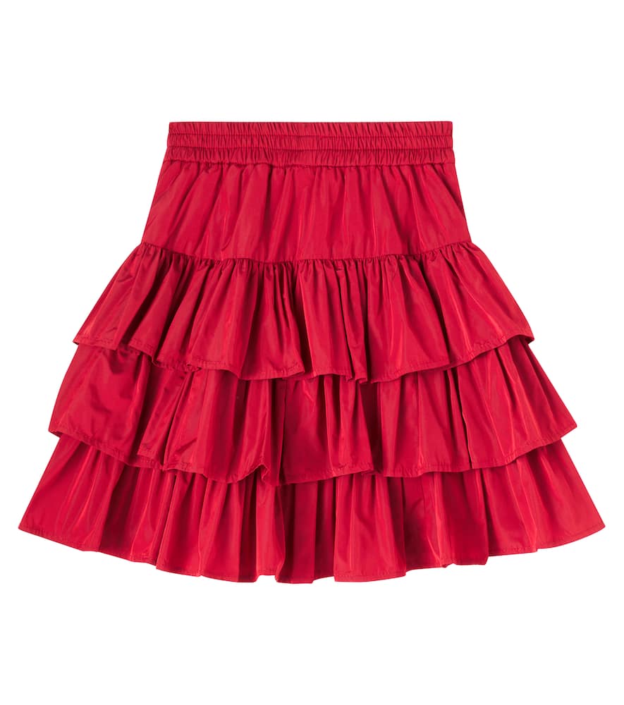 Gathered tiered skirt