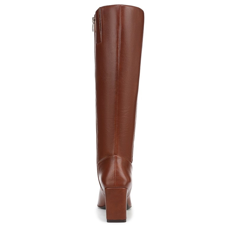 Nona Knee High Boots, Saddle Tan Faux Leather