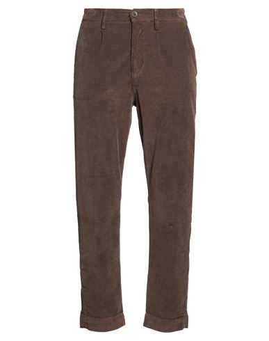 Man Pants Brown Size 32 Cotton, Viscose, Elastane