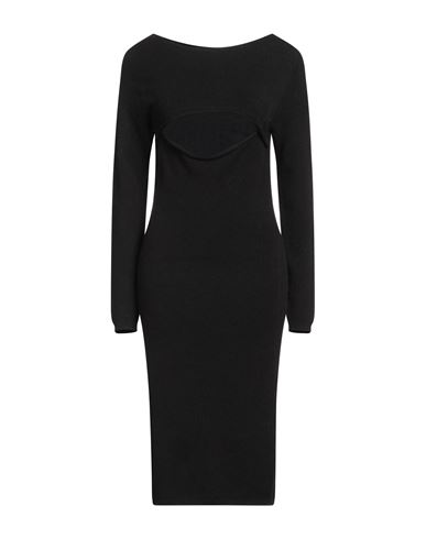 Woman Midi dress Black Size ONESIZE Viscose, Polyester, Polyamide