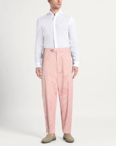 Man Pants Pink Size L Cotton