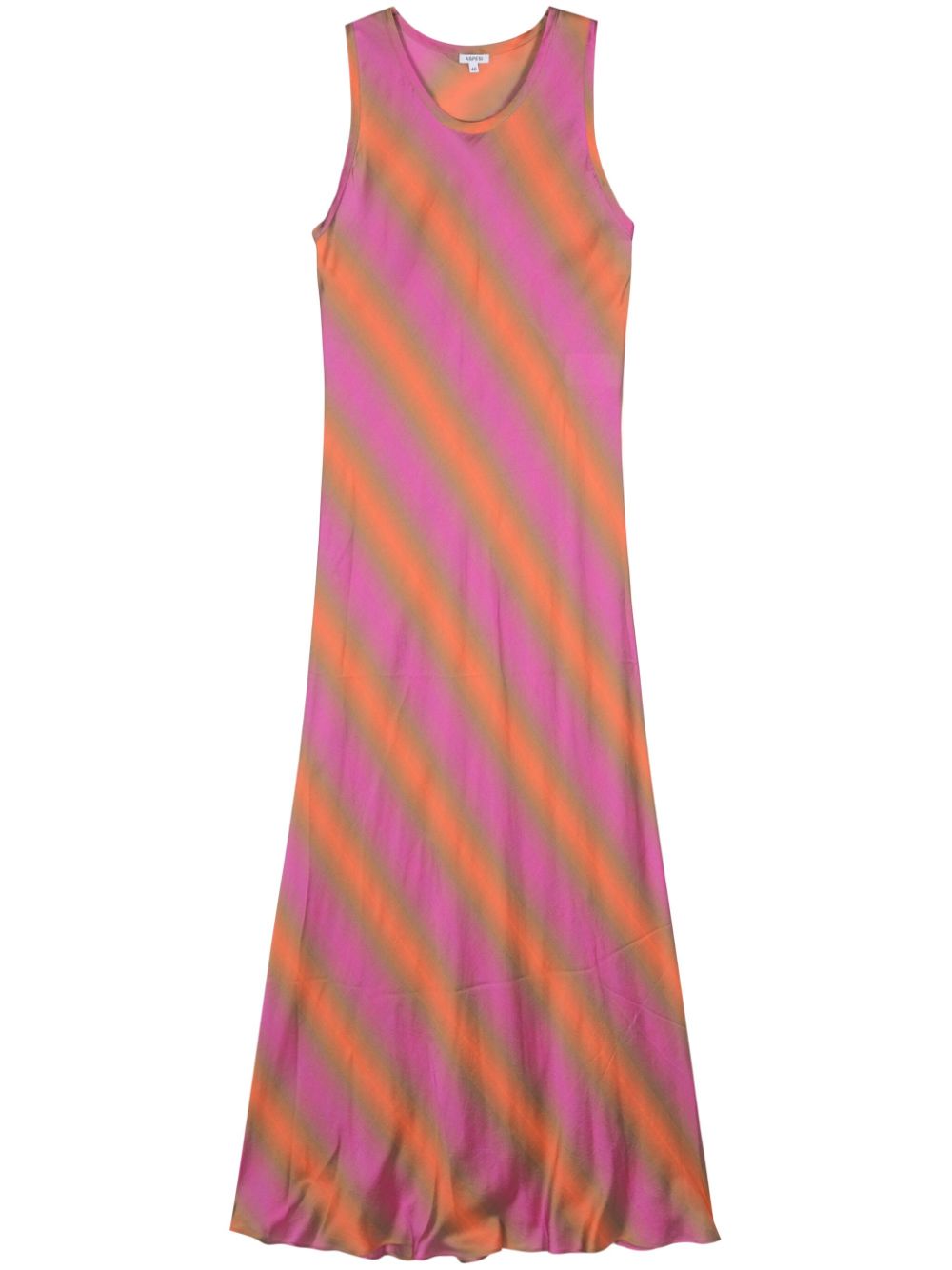 Striped slip maxi dress - Pink