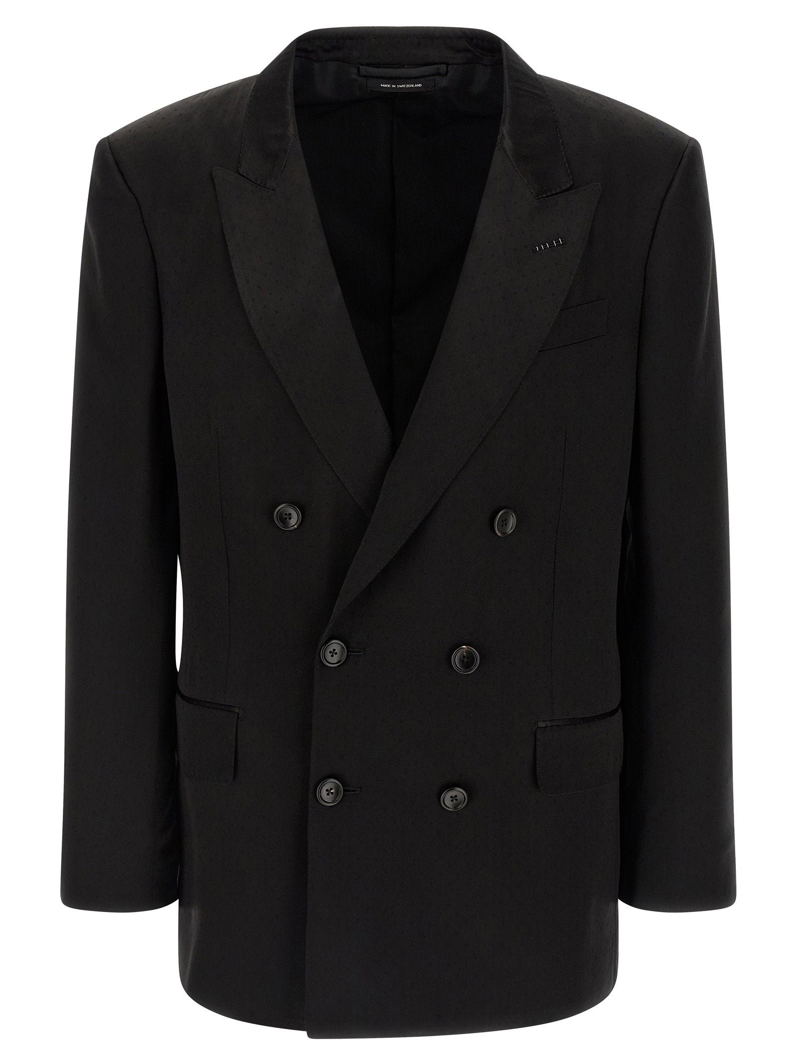 Tone-on-tone Polka Dot Blazer