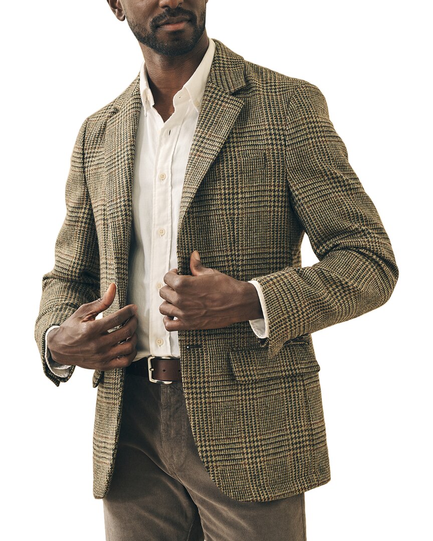 Irish Wool Plaid Blazer