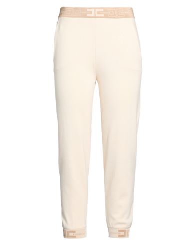 Woman Pants Cream Size 8 Viscose, Polyamide