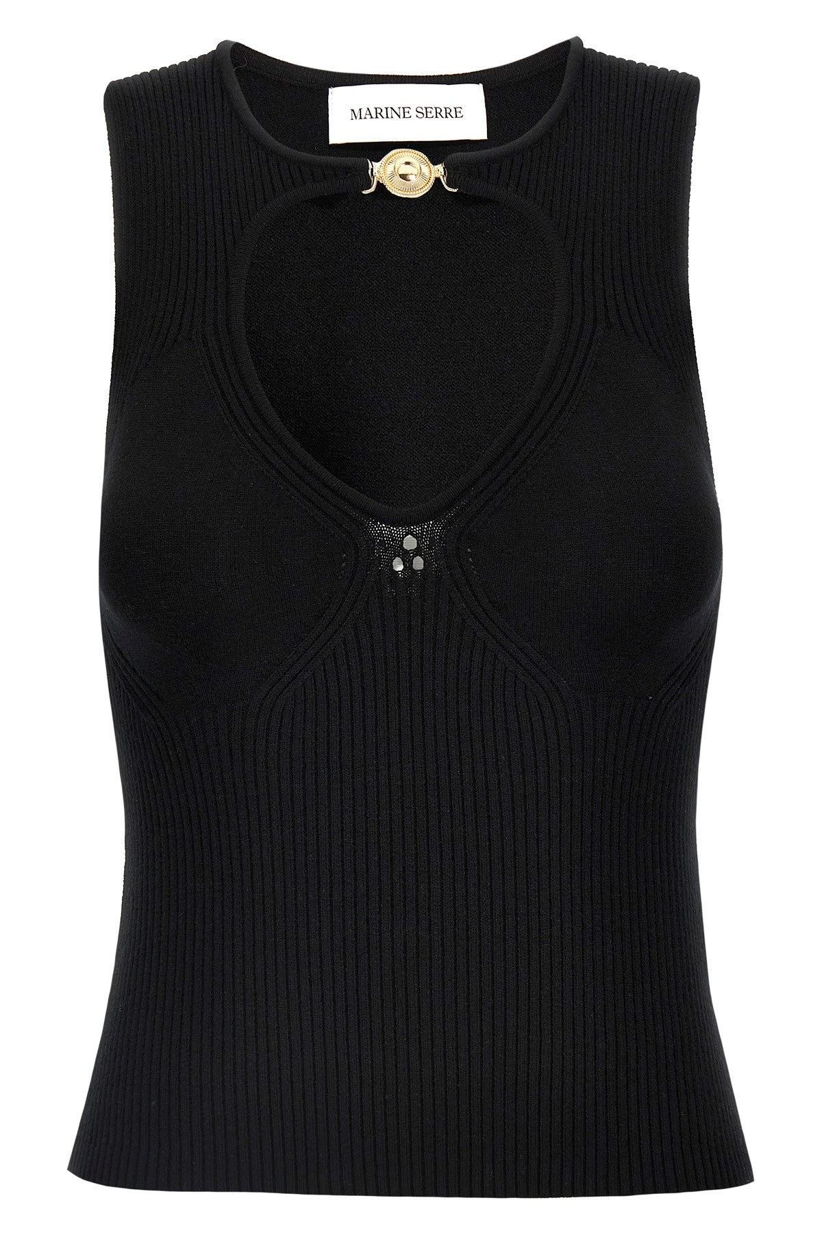 'Moon Jewelry Knit Open Neck' Top