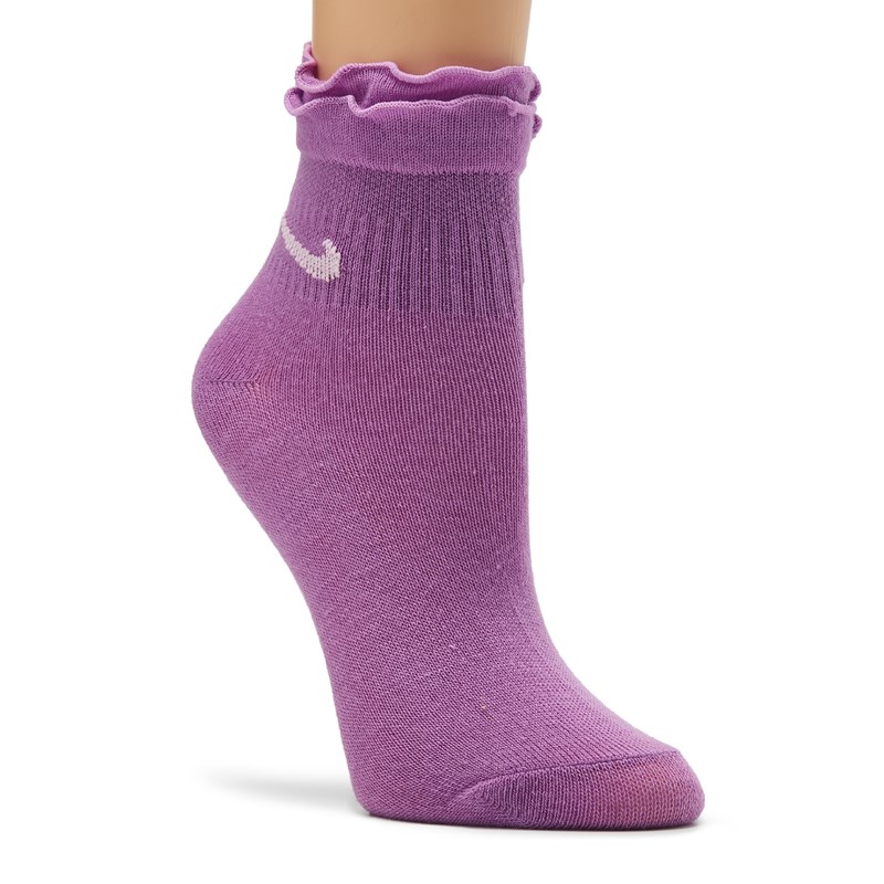 Kids' 6 Pack Youth X-Small Ruffle Ankle Socks (Assorted)