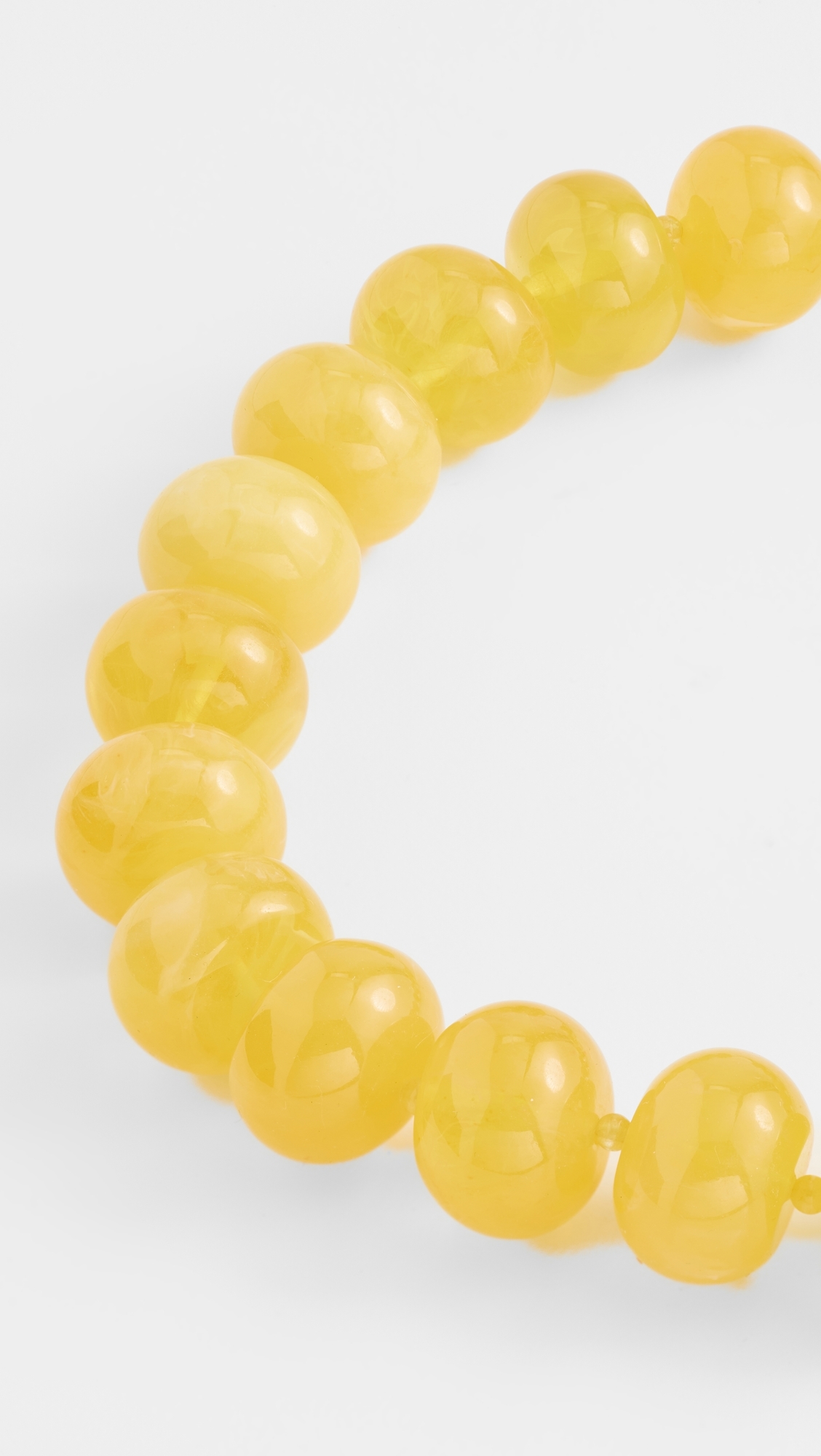 Joan Semi-Precious Necklace Yellow One Size