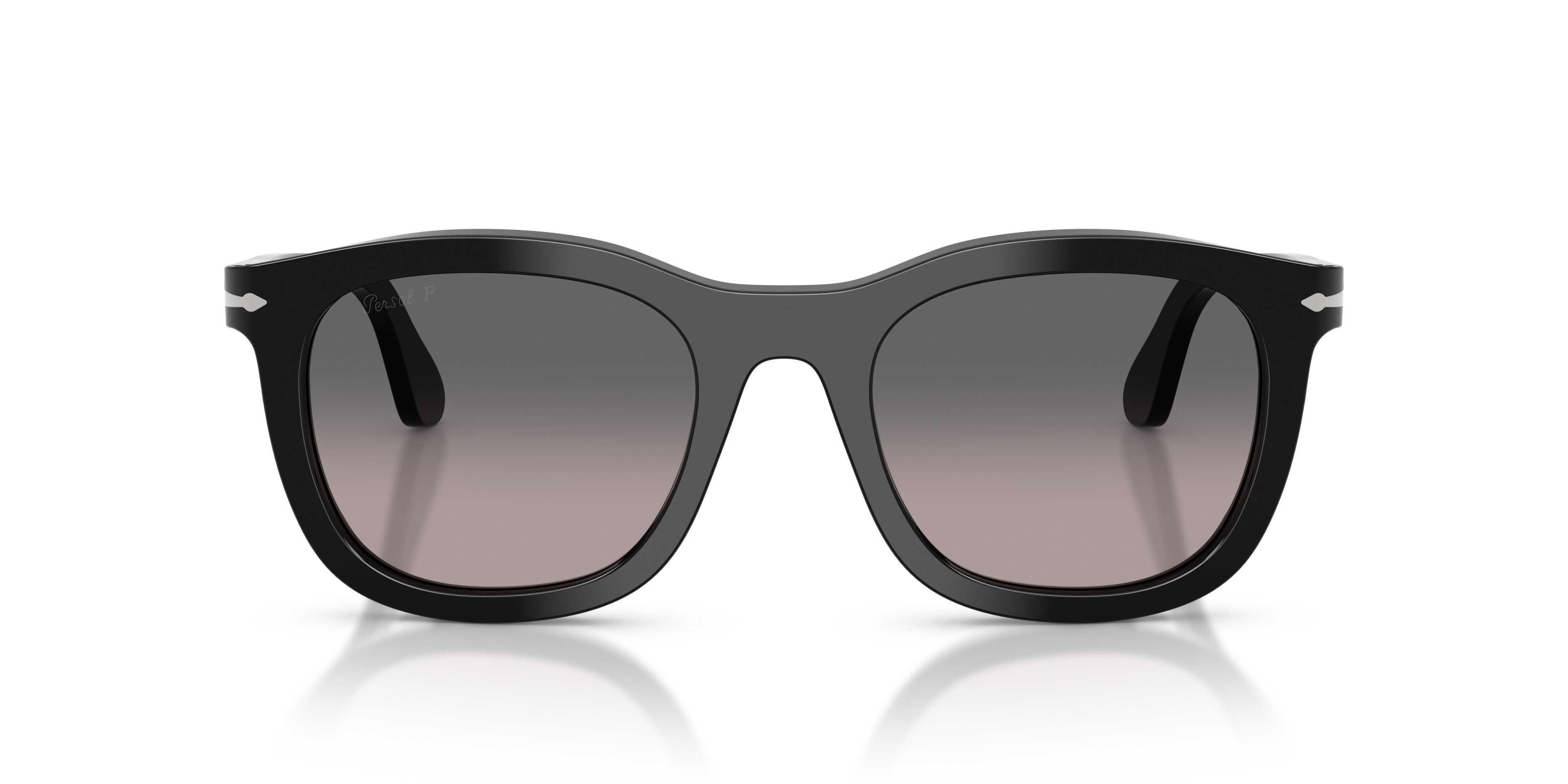 Persol Unisex Persol PO3395S 95/M3 Occhiali da sole Acetato Nero Grigio Pantos Polarizzata Sfumato