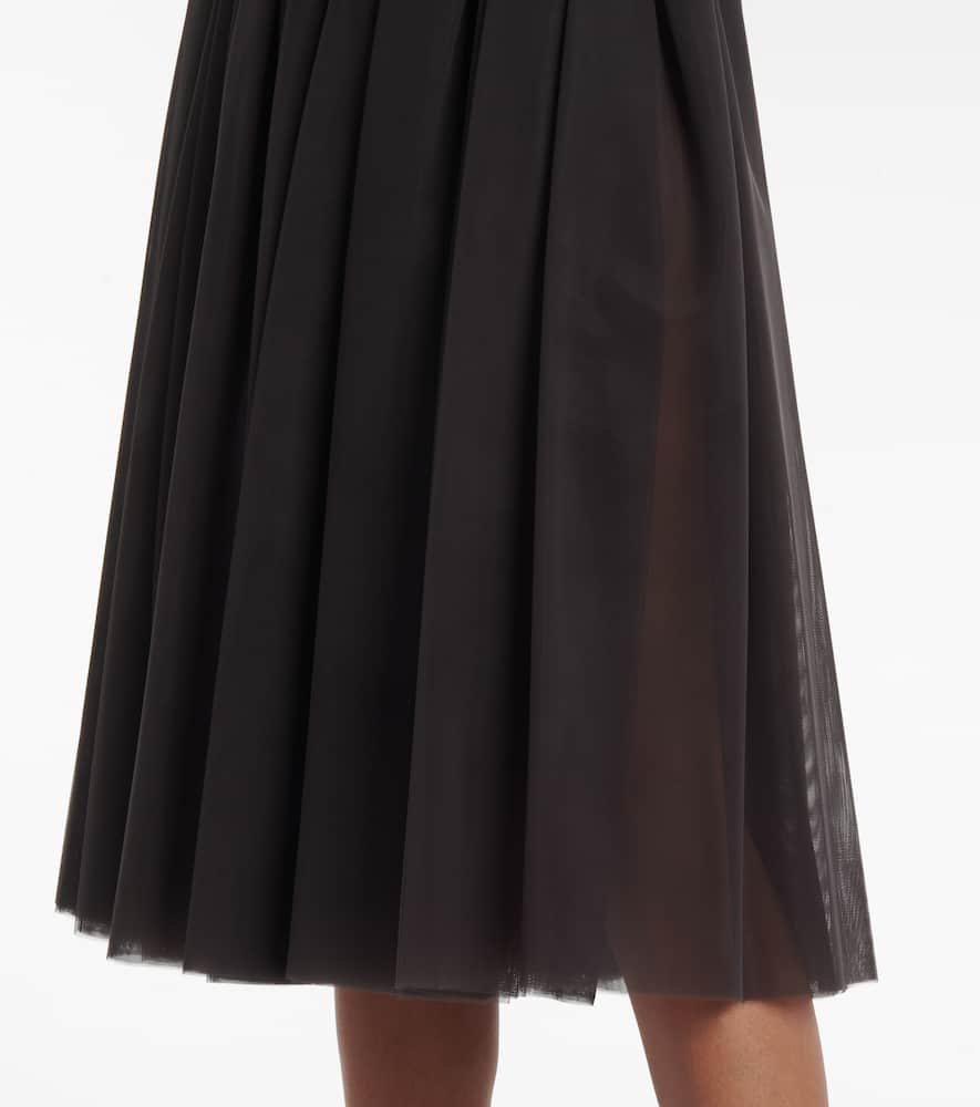Dolce & Gabbana Gathered tulle midi skirt