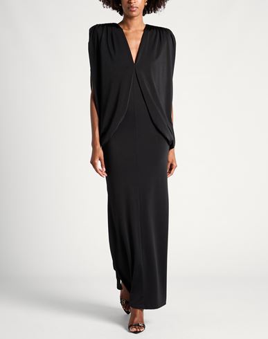 Woman Maxi dress Black Size 6 Polyester, Elastane