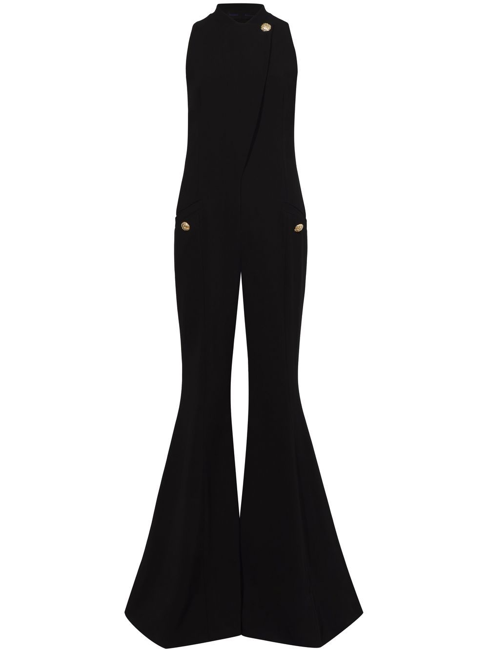 Stripe-detail tuxedo trousers - Black
