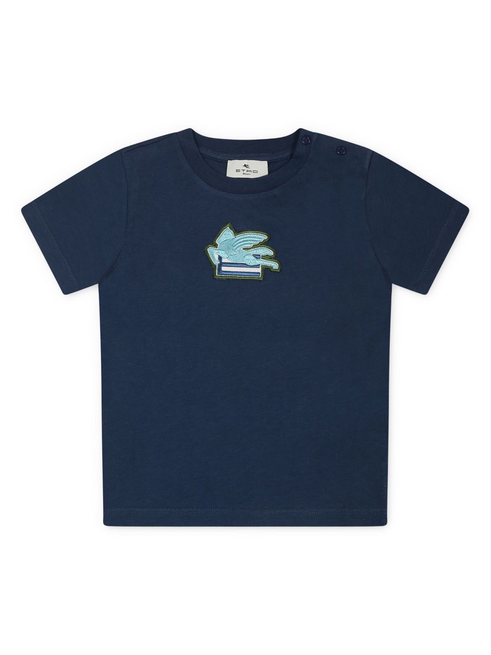 Pegaso-motif T-shirt - Blue