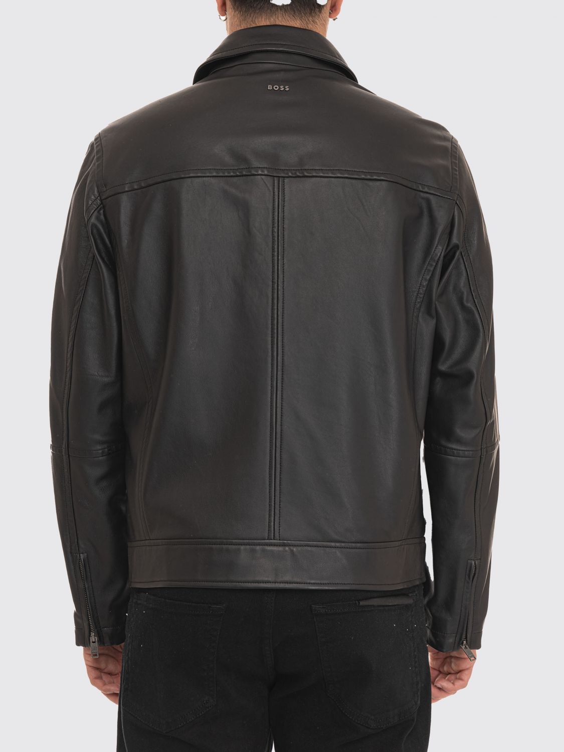 Coat Men color Black