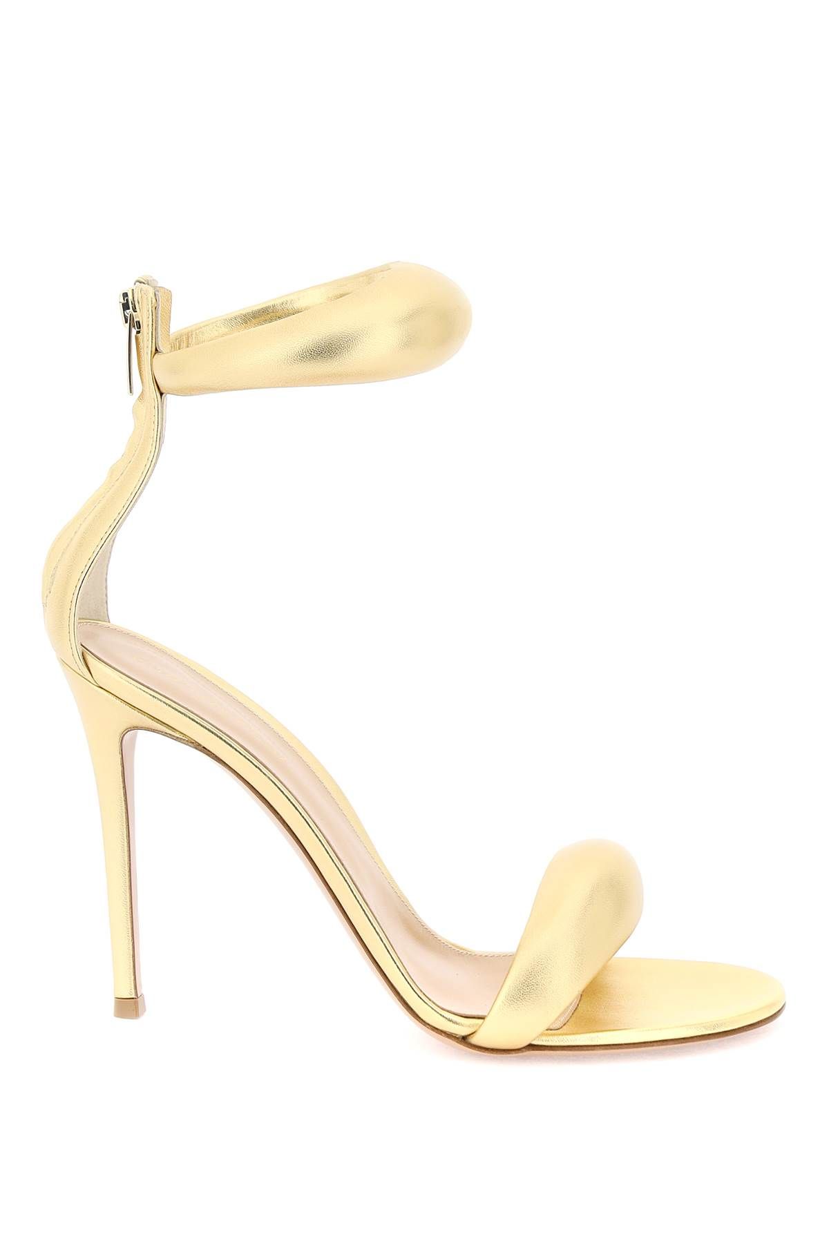Laminated leather bijoux sandals